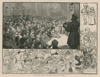 Bal juvénile à la Mansion House (gravure) - Charles J. Staniland