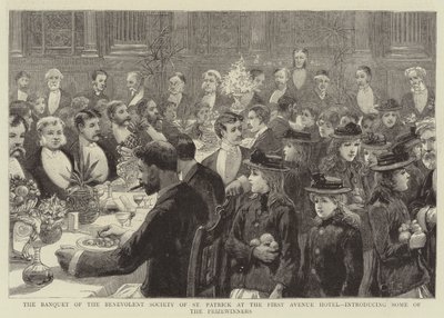 Le banquet de la Société bienveillante de Saint Patrick à l