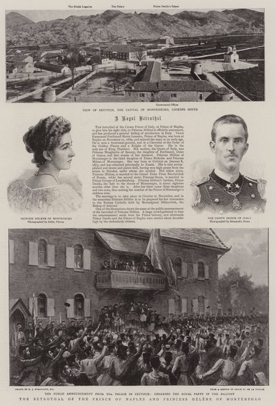 Les fiançailles du Prince de Naples et de la Princesse Hélène de Monténégro - Charles J. Staniland