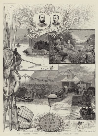 Le bateau de sauvetage des cyclistes, lancé à Hartlepool, 17 décembre - Charles J. Staniland