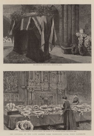 Les funérailles du défunt Alfred Lord Tennyson, DCL, poète lauréat - Charles J. Staniland