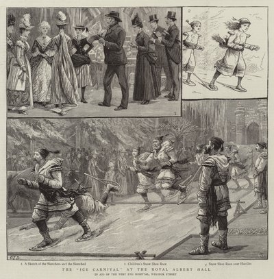 Le carnaval de glace au Royal Albert Hall - Charles J. Staniland