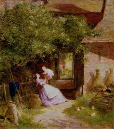 Mère et enfant - Charles James Lewis