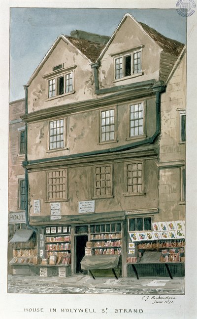 Maison à Holywell Street, le Strand, 1871 - Charles James Richardson