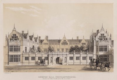 Rushton Hall, Northamptonshire, érigé par Sir Thomas Tresham, à l