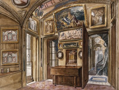 La salle à manger du musée Sir John Soane au 13 Lincoln