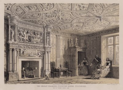 La grande chambre, Stockton House, Wiltshire, siège de Henry Biggs - Charles James Richardson