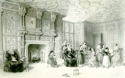 Salle de classe à Campden House, vers 1840 - Charles James Richardson