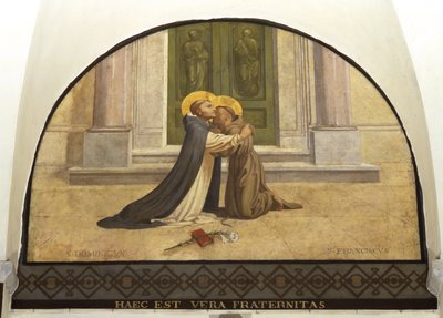 Baiser de Saint François et Saint Dominique - Charles Jean Baptiste Besson