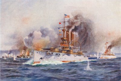 La destruction de la flotte espagnole à l