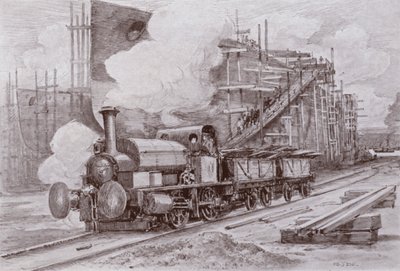 La locomotive du chantier naval - Charles John de (after) Lacy