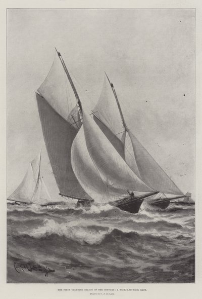 La première saison de yachting du siècle, une course au coude à coude - Charles John de Lacy