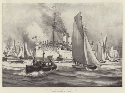 Le Yacht du Roi de Siam, Maha Chakri, à Cowes - Charles John de Lacy