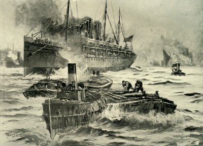 Le déclenchement de la guerre - Transport quittant l
