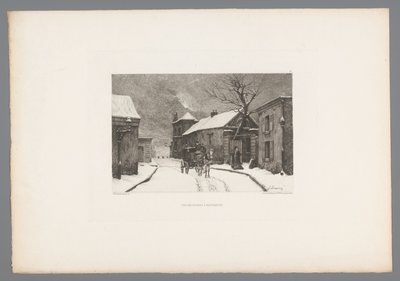 Vue de la Rue des Rosiers à Montmartre - Charles Joseph Beauverie