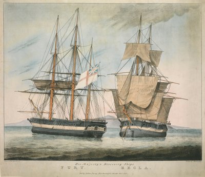 Les navires de découverte de Sa Majesté Fury et Hecla - Charles Joseph Hullmandel