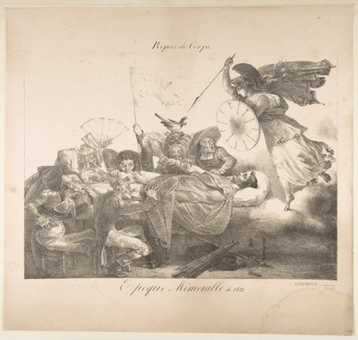 Repas de Corps. Époque Mémorable de 1821, 1821 - Charles Joseph Hullmandel