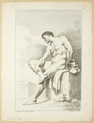 Figure, du Seconde livre de figures d’Académies gravées en Partie par les Professeurs de l’Académie Royale - Charles Joseph Natoire