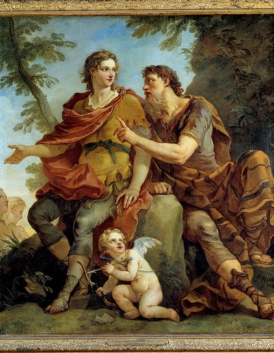 Histoire de Télémaque : Télémaque écoute les conseils de Mentor - Charles Joseph Natoire