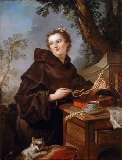Louise Anne de Bourbon 1695-1758, Comtesse de Charolais - Charles Joseph Natoire