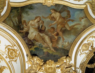 Psyché recueillie par Zéphyr (plafond) - Charles Joseph Natoire