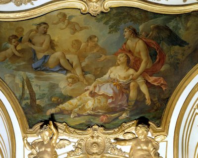 Psyché effrayée en présence de Vénus (plafond) - Charles Joseph Natoire