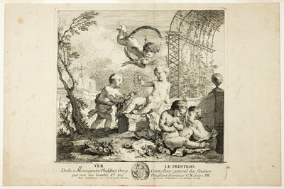 Printemps, planche une de Les Quatre Saisons - Charles Joseph Natoire