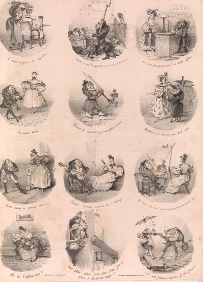 Douze Vignettes Satiriques Le Charivari, 10 décembre 1832, 1 décembre 1832 - Charles Joseph Traviès de Villers