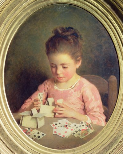 Le château de cartes - Charles Joshua Chaplin