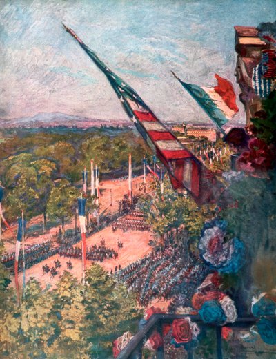 Grand défilé de la victoire, Avenue de la Grande Armée, Paris, France 14 juillet 1919 - Charles Jules Duvent