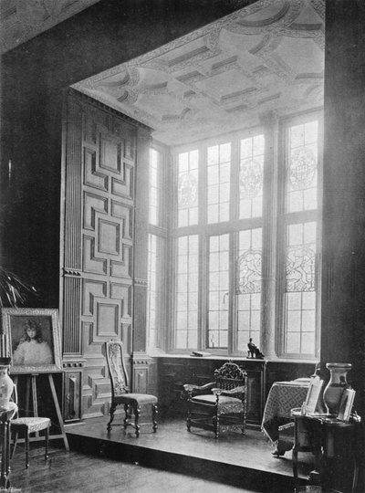 Broughton Castle : La Fenêtre du Salon - Charles Latham