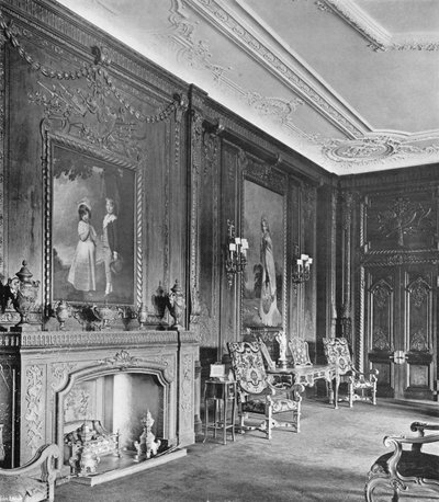 Knowsley Hall : Le Salon en Chêne - Charles Latham