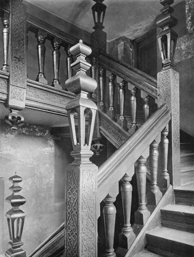 Vieil Escalier en Chêne - Charles Latham