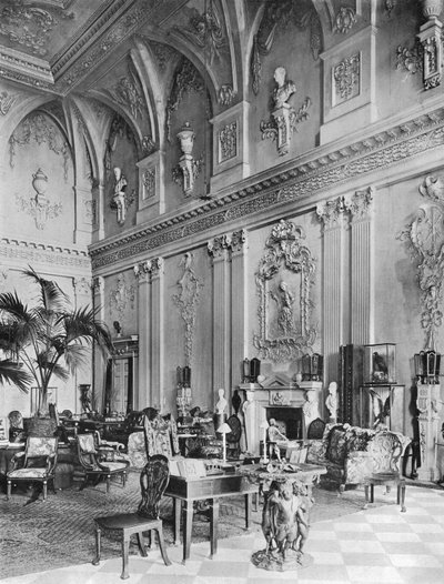 Ragley Hall : Le Grand Hall, Côté Nord - Charles Latham