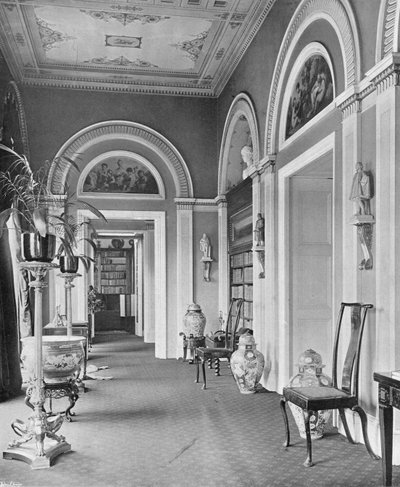 Le couloir de la bibliothèque - Charles Latham