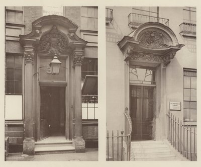 Deux portes londoniennes, Mark Lane, centre-est, Grosvenor Road, sud-ouest - Charles Latham