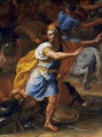 Un homme effrayé. (détail) - Charles Le Brun