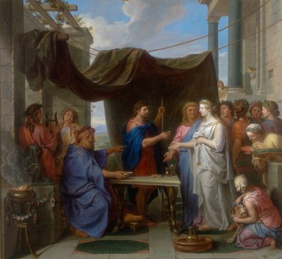 Mariage de Moïse et Séphora, œuvre de Charles Le Brun, conservée à la Galleria Estense de Modène - Charles Le Brun