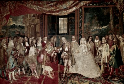 Guerre de Trente Ans : Entrevue du roi de France Louis XIV - Charles Le Brun