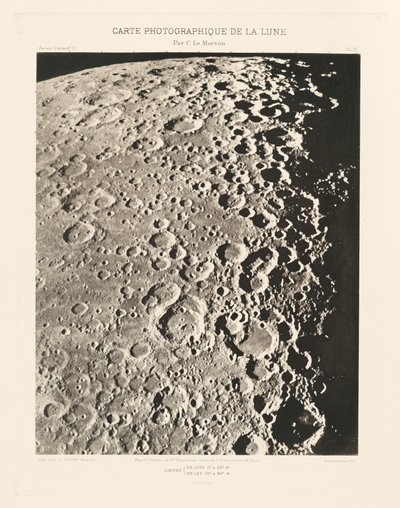 Carte photographique de la lune, planche IV (Photographic Chart of the Moon, plate IV),April 27 - Charles le Morvan