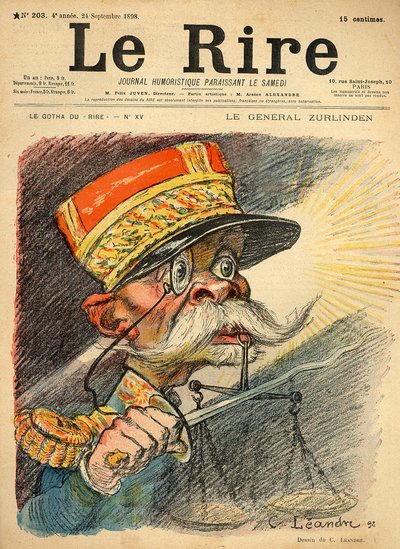 Caricature du général Zurlinden, de la couverture de 