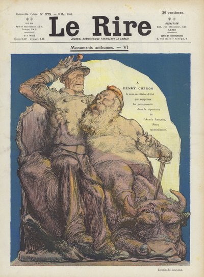 Caricature de Henry Chéron, sous-secrétaire d
