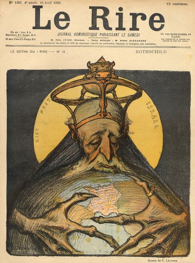 Caricature de la famille Rothschild, de la couverture de 