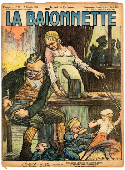 Couverture de "La Baïonnette", Satirique en couleurs - Charles Leandre