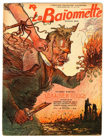 Couverture de "La Baïonnette", Satirique en Couleurs - Charles Leandre