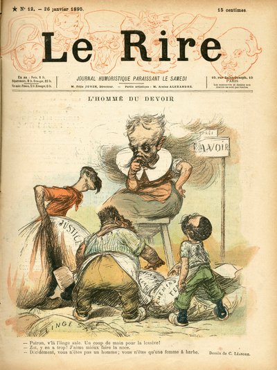 Couverture de "Le Lire", satirique en couleurs - Charles Leandre