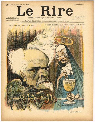 Couverture de "Le Rire", numéro 177, Satirique en Couleurs - Charles Leandre