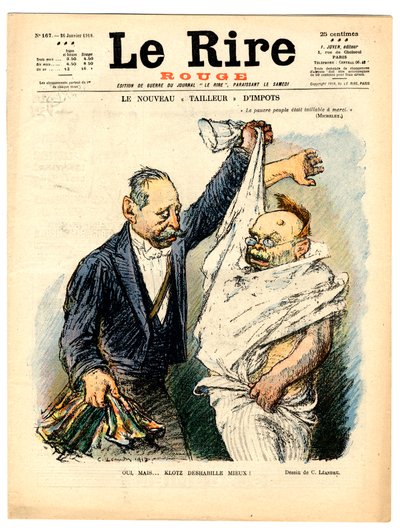 Couverture de « Le Lire rouge », Satirique en N&B - Charles Leandre