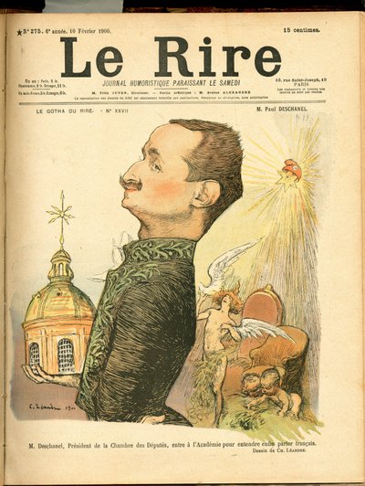 Couverture de "The Laughter", satirique en couleurs - Charles Leandre