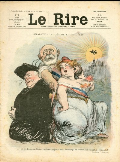 Couverture de "Le Rire", numéro 120, Satirique en Couleurs - Charles Leandre